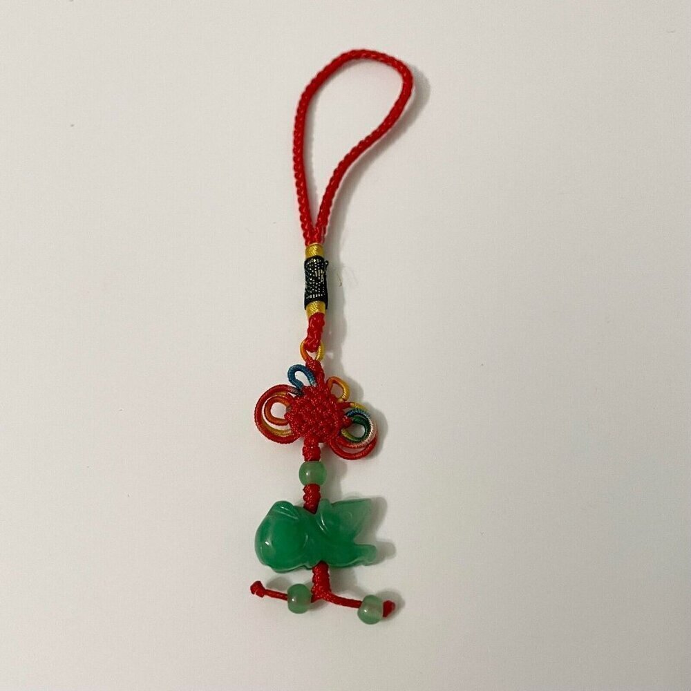 Chinese Zodiac Jade Rat Lucky Charm